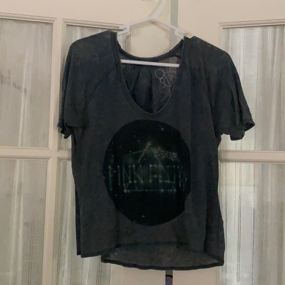 Comfortable Chaser Pink Floyd cropped tee